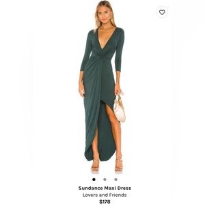 Emerald maxi dress